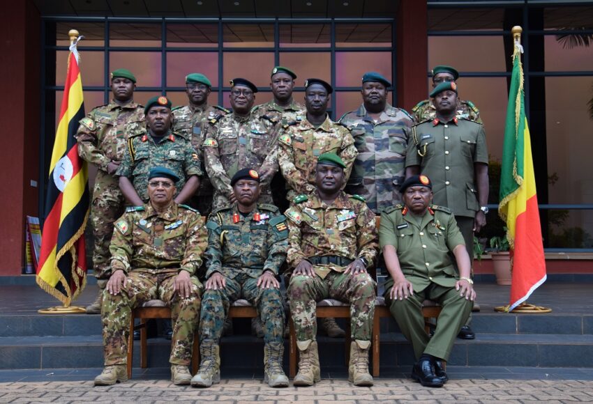 Delegates-of-the-Uganda-Peoples-Defence-Forces-and-the-Malian-Armed-Forces-in-a-group-photo-at-the-Ministry-of-Defence-and-Veteran-Affairs-Headquarters-in-Mbuya