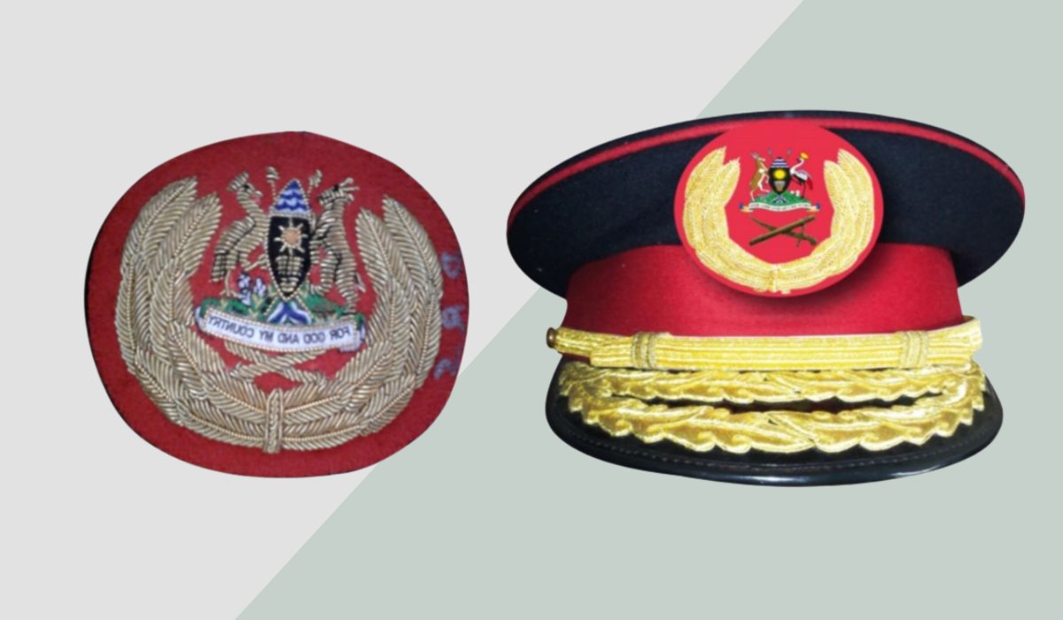 MAJOR GENERAL AND ABOVE - Cap Badges - Ministry of Defence and Veteran Affairs MoDVA - Republic of Uganda