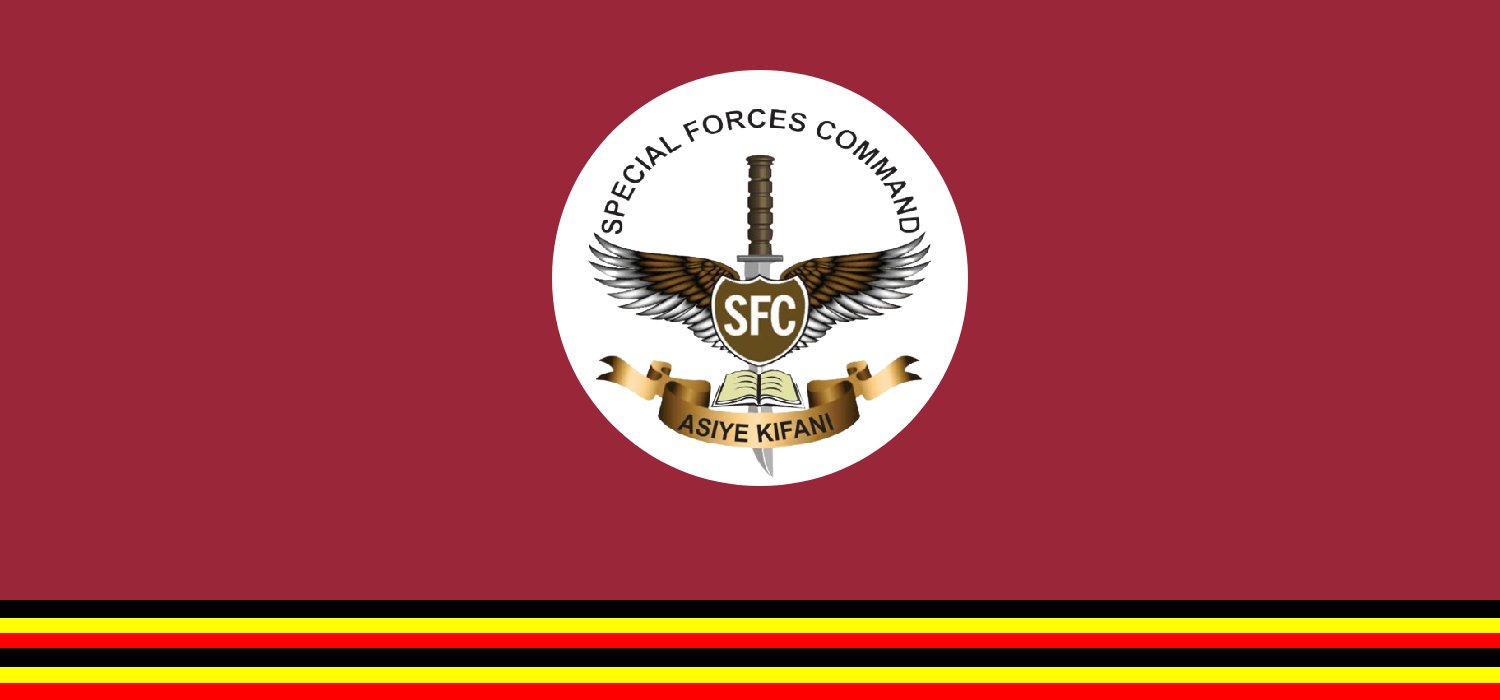 Special Forces Command Flag SFC - Ministry of Defence and Veteran Affairs MoDVA - Republic of Uganda